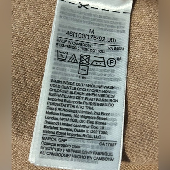 Gap Knit Cardigan 100% Cotton Women’s Medium Oversized - Picture 6 of 6